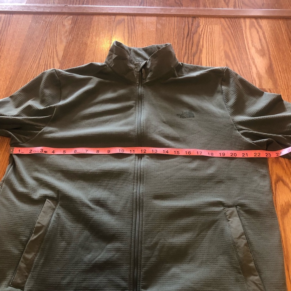 The North Face Men’s Wayroute Full Zip Fleece Jacket Sz Large Agave Green EUC - Picture 9 of 15